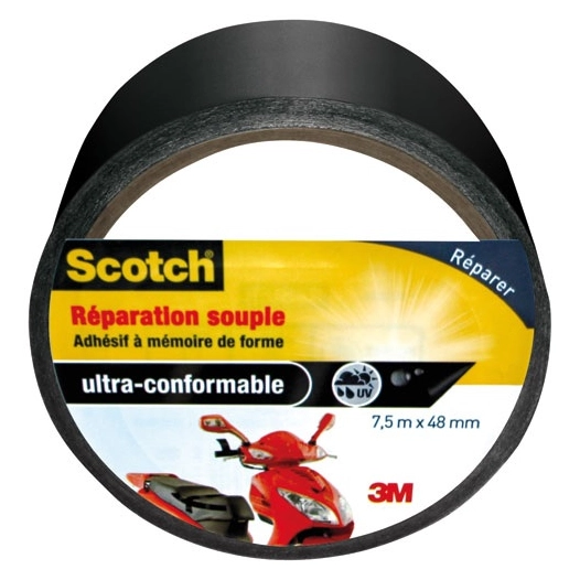 toile de reparation souple a memoire de forme 48 mm x 7.5 m - gpi 3m bricolage et batiment