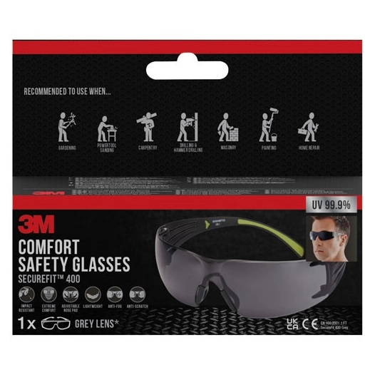 lunettes de securite teintees - gpi 3m bricolage et batiment