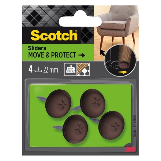 patin plastique alveoles ã˜ 22 mm lot de 4 - gpi 3m bricolage et batiment