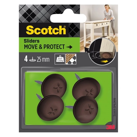 patin plastique alveoles ã˜ 25 mm lot de 4 - gpi 3m bricolage et batiment