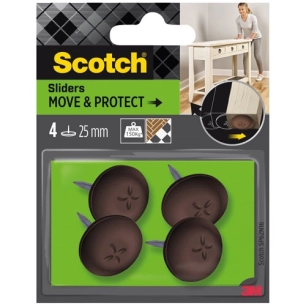 patin plastique alveoles ã˜ 25 mm lot de 4 - gpi 3m bricolage et batiment