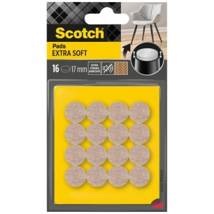 patin feutre laine beige ã˜ 17 mm lot de 16 - gpi 3m bricolage et batiment