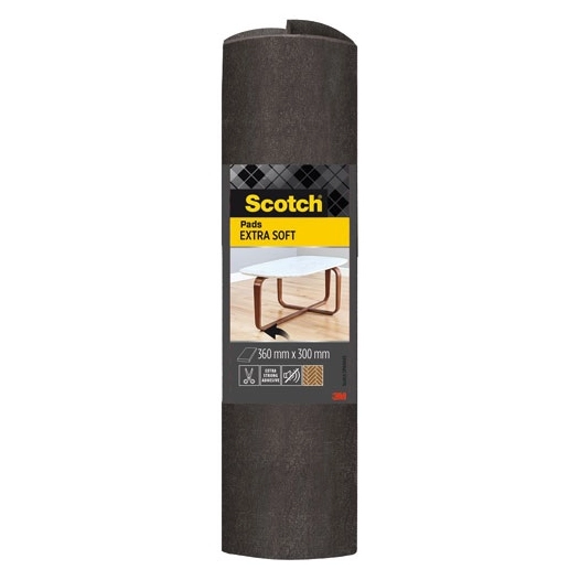 plaque patin feutre marron adhã©sif a decouper 300 x 360mm - gpi 3m bricolage et batiment