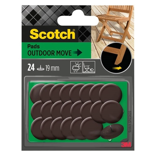 patin plastique a clouer 19 mm lot de 24 - gpi 3m bricolage et batiment