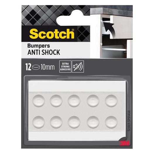 patin antichoc adhã©sif 10 mm lot de 12 - gpi 3m bricolage et batiment