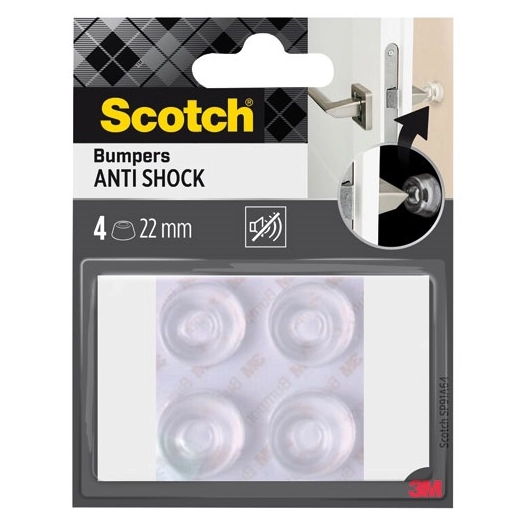 patin antichoc adhã©sif 22 mm lot de 4 - gpi 3m bricolage et batiment