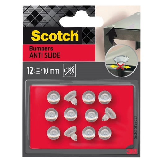 ventouse antiderapante 10 mm lot de 12 - gpi 3m bricolage et batiment