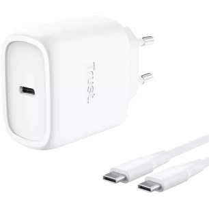 chargeur pc usb-c.45w.gan.blanc. - trust