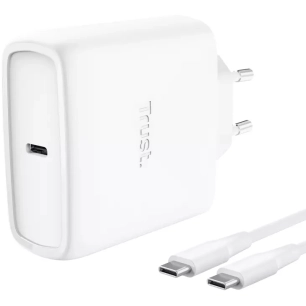 chargeur pc usb-c.65w.gan.blanc. - trust