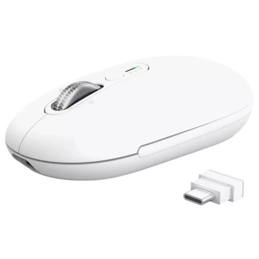 souris hyperscroll seron.usb-c.blanc. - trust