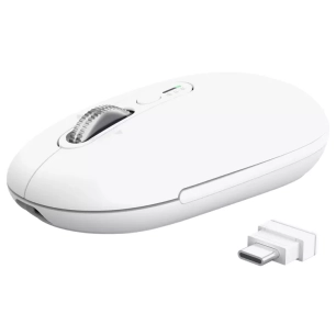 souris hyperscroll seron.usb-c.blanc. - trust