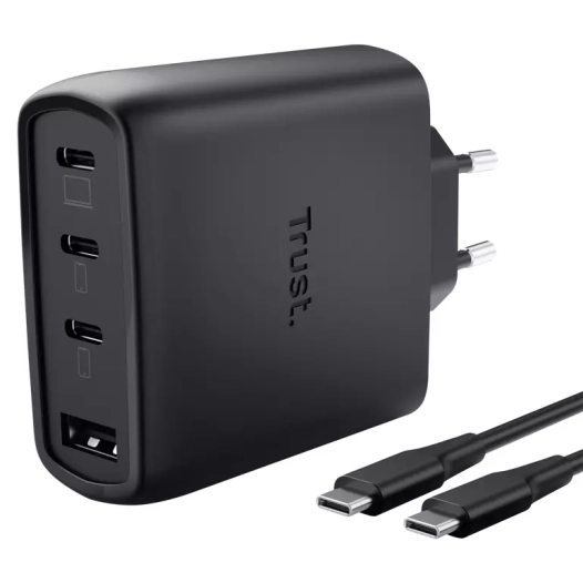 charg pc usbc.65w.gan.3usb-c+1usb-a.nr. - trust