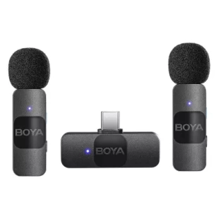 by-v20 v2 micro sans fil pour usb-c 2x - boya