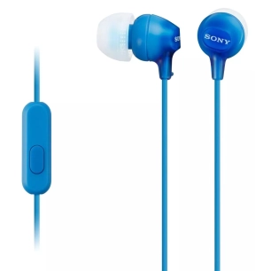 intra auriculaire.1,2m.tlc.micro.bleu. - sony