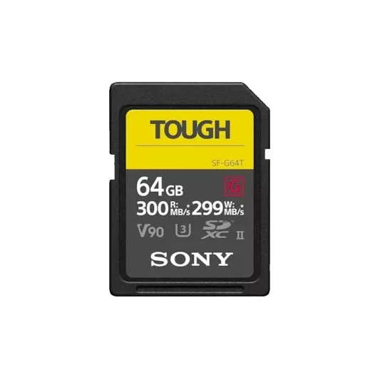 sd tough 64gb 18x stronger uhs-ii - sony