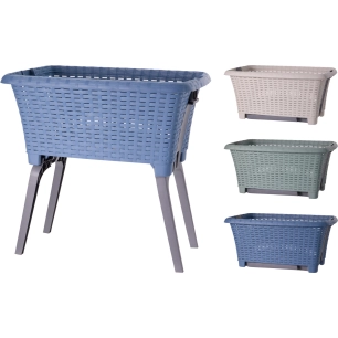 Panier à linge pliable Pieds pliables, gain de place - BASICS