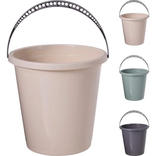 seau avec anse, couleurs assorties, 5 l, ø20 x 21,5 cm