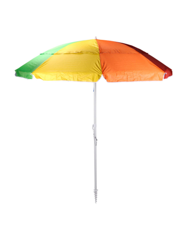 parasol de plage arc-en-ciel, ø220 x 220 cm