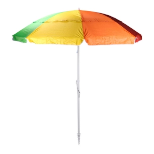 parasol de plage arc-en-ciel, ø220 x 220 cm