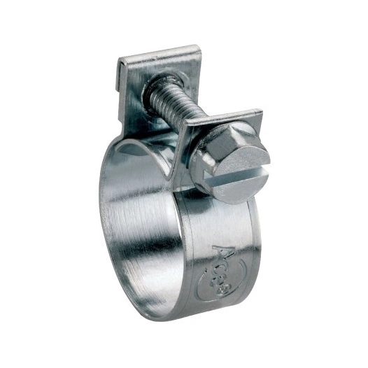 Collier miniclamp acier zingué w1 largeur de bande 9 mm 10 assortiment