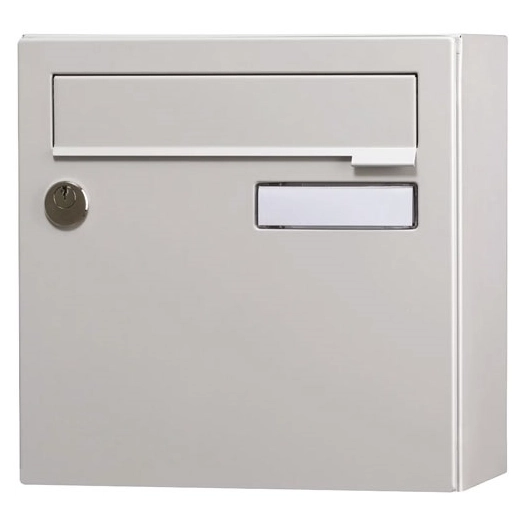 boite aux lettres compacte 1 porte exterieur acier gris - wsab logistique