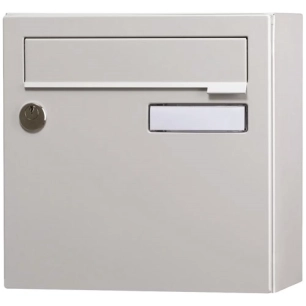 boite aux lettres compacte 1 porte exterieur acier gris - wsab logistique