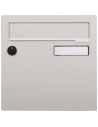 boite aux lettres compacte 1 porte exterieur acier gris - wsab logistique