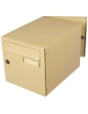 boite aux lettres normalisee 2 portes exterieur beige - wsab logistique
