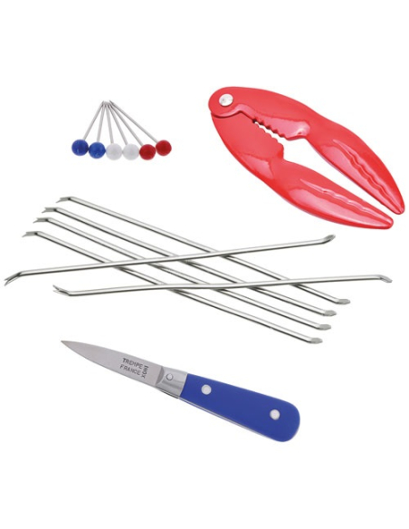accessoires fruits de mer a la francaise en coffret bois - dubost colas pradel
