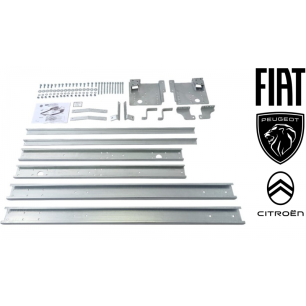 fixations et rallonges 1200mm pour attelage camping car fiat / peugeot / citroen - antarion bleu