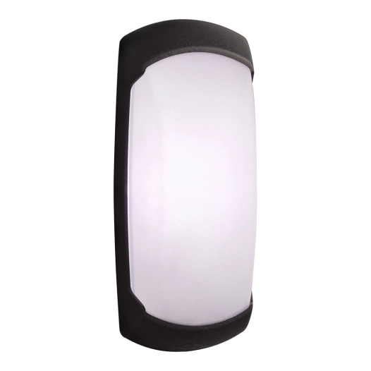 applique ovale francy-op, translucide, e27, noir, 300 x 85 x 130 mm