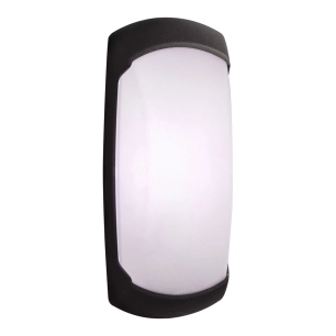 applique ovale francy-op, translucide, e27, noir, 300 x 85 x 130 mm