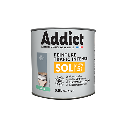 Peinture Sol 0.5 litre gris - ADDICT