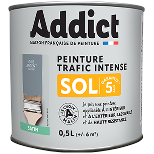 Peinture Sol 0.5 litre gris - ADDICT