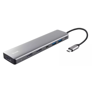 adaptateur dalyx usb-c.7en1.gris. - trust