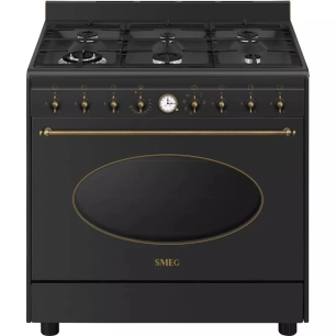 coloniale.90cm.6gaz.1f.115l.a.anthra mat - smeg