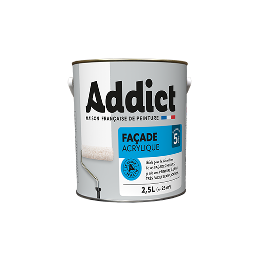 Peinture Façade Acrylique Ton Pierre Protection durable pour façades extérieures - Addict