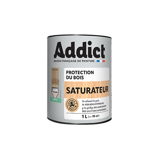 Saturateur Incolore 1L Protection bois extérieur invisible - Addict