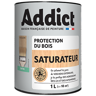 Saturateur Incolore 1L Protection bois extérieur invisible - Addict