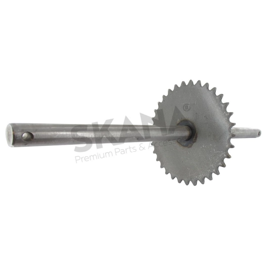 axe et couronne dentée de boite de vitesse pour motobineuse cub cadet, mtd - origine: 611-04074a, 61104074a