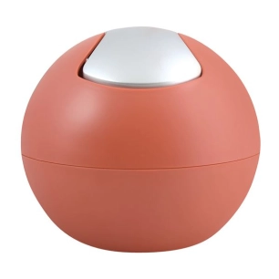 poubelle ã  bascule bowl matt 1 l terracotta - msv spirella ld