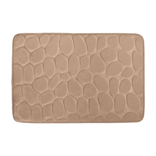 tapis de bain galet 40 x 60 cm cappuccino - msv spirella ld