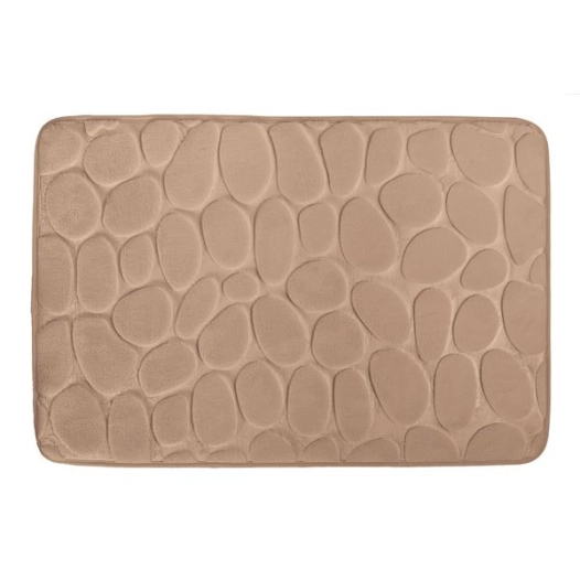 tapis de bain galet 50 x 80 cm cappuccino - msv spirella ld