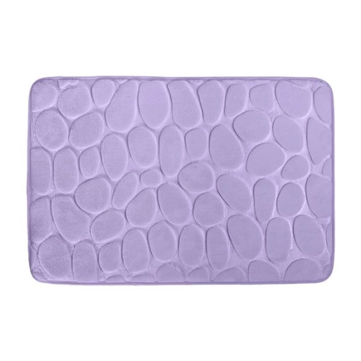 tapis de bain galet 40 x 60 cm lavande - msv spirella ld