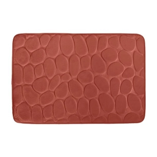 tapis de bain galet 40 x 60 cm terracotta - msv spirella ld