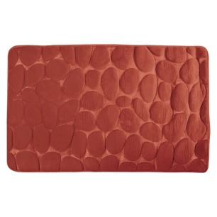 tapis de bain galet 50 x 80 cm terracotta - msv spirella ld