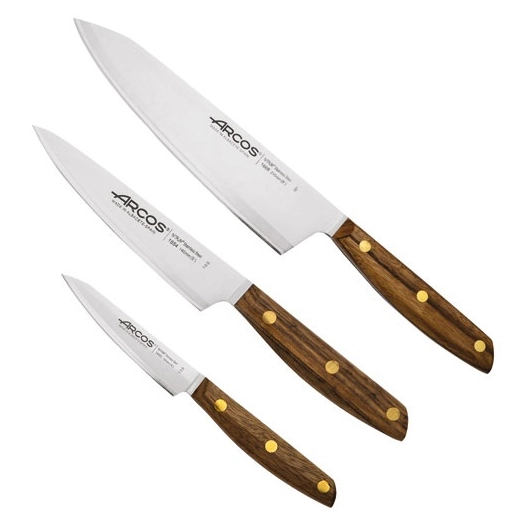 coffret 3 couteaux nordika - arcos hermanos sa