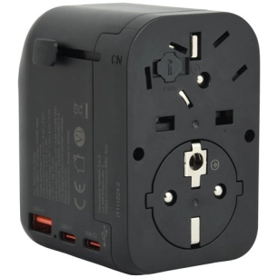 adaptateur ã©lã©ctrique de voyage monde usb a 18w / usb c 20w - electraline cbb