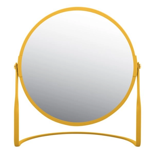 miroir rond grossissant sur pied acier akira safran - msv spirella ld