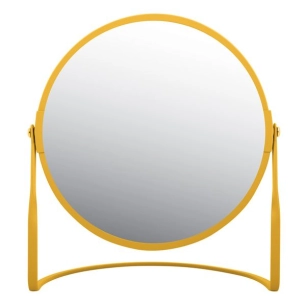 miroir rond grossissant sur pied acier akira safran - msv spirella ld